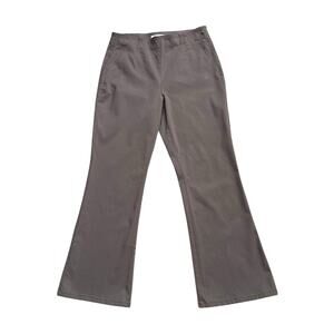 Nic + Zoe Pull On Pants Womens Size 6 Taupe Brown Bootcut Stretch Career Work